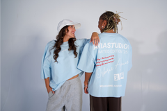 DAY 1 BOXY TEE - BABY BLUE