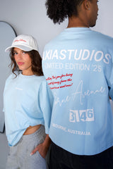 DAY 1 BOXY TEE - BABY BLUE