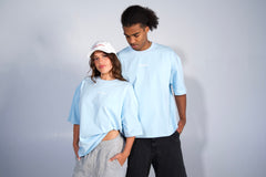 DAY 1 BOXY TEE - BABY BLUE