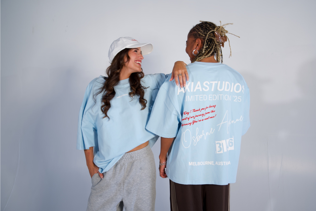 DAY 1 BOXY TEE - BABY BLUE
